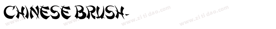 Chinese Brush字体转换